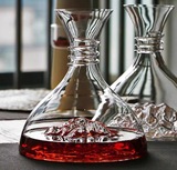 1800ml Ice mountain lead free creative glass wine decanter
