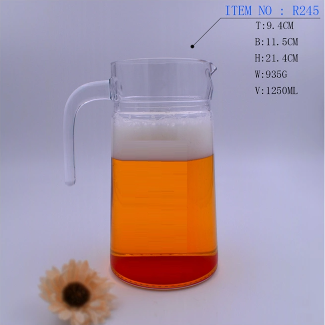 1.25L Factory Original Design Glass Water/ Beverage Jug